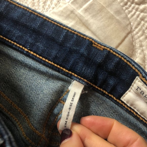 Never worn rag & bone Nina High-Rise Skinny - Irving - Size 23 - Picture 8 of 10